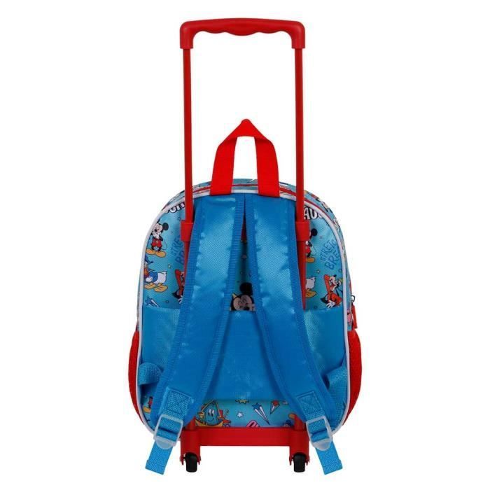Mochila com rodinhas - KARACTERMANIA - Mickey Mouse - Infantil - Azul