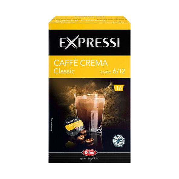Κάψουλες καφέ Caffe Crema Classic, 6 x 125 g