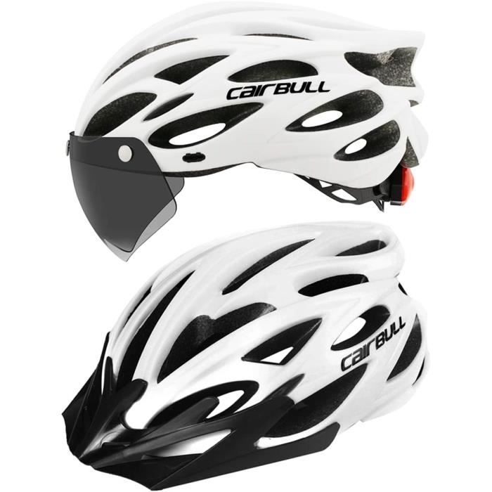 Casco de bicicleta multideporte CarBull - Luz trasera de seguridad - Visera