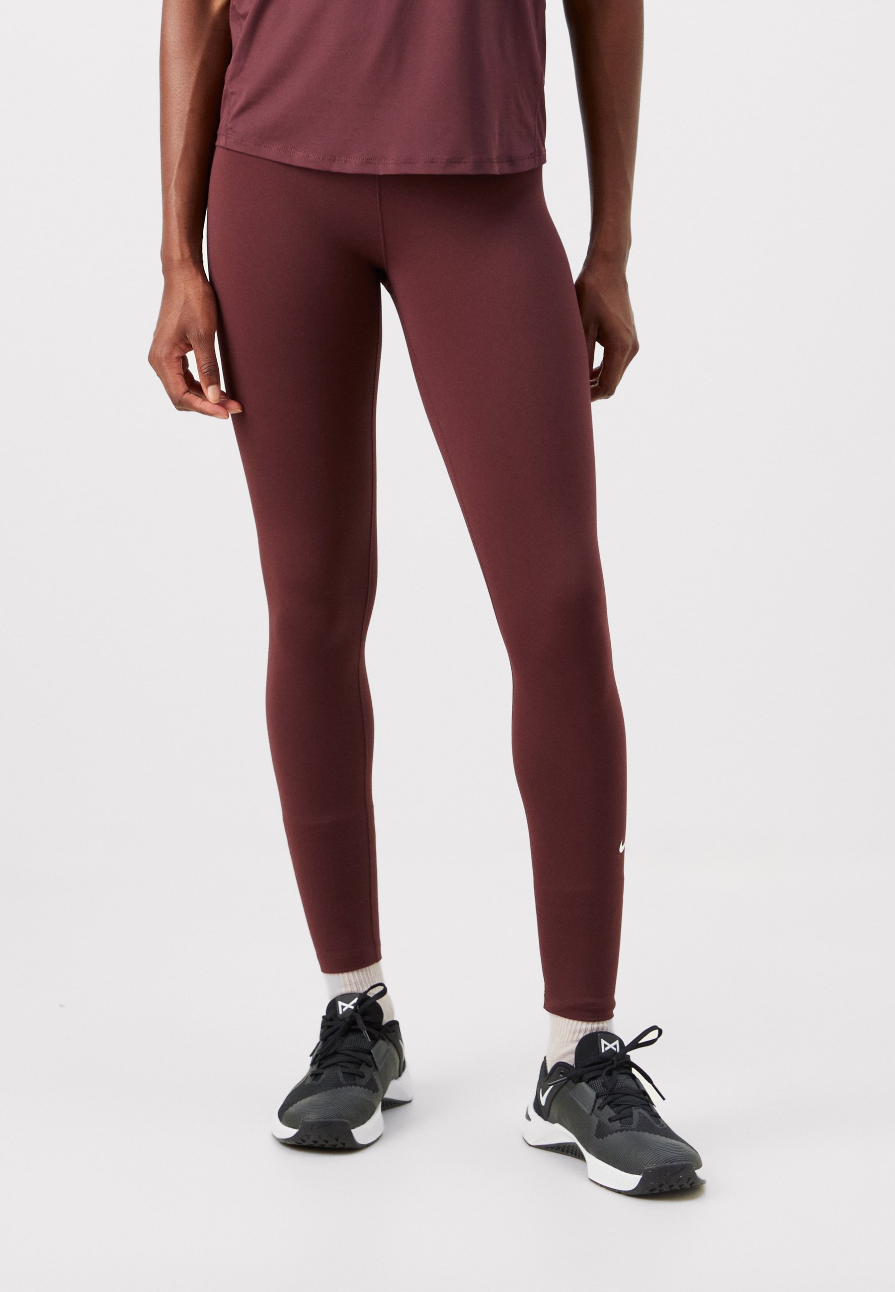 Nike Performance Leggings - burgunder/hvit