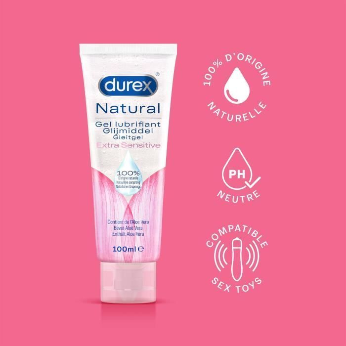 Gel lubricante natural Durex Natural Extra Sensitive 100 ml
