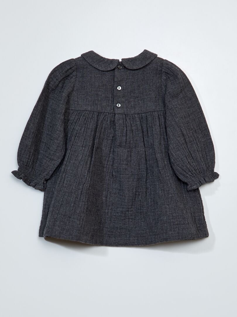 Vestido de flanela - CINZA