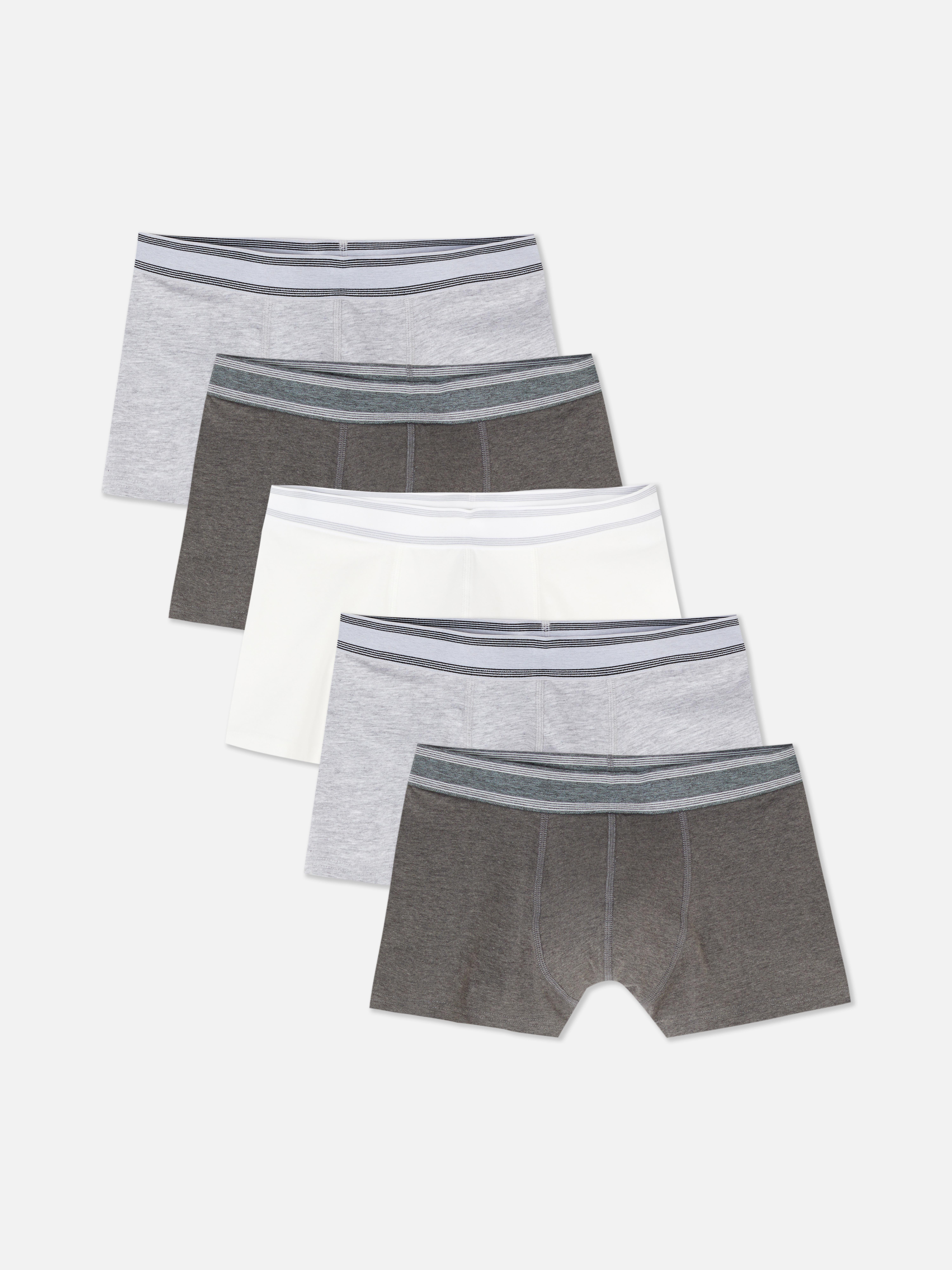 Pantaloni scurți hipster, set de 5 Cinci perechi de boxeri clasici cu talie în dungi