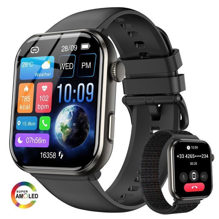 Smartwatch da uomo Blackview con schermo AMOLED da 1,96