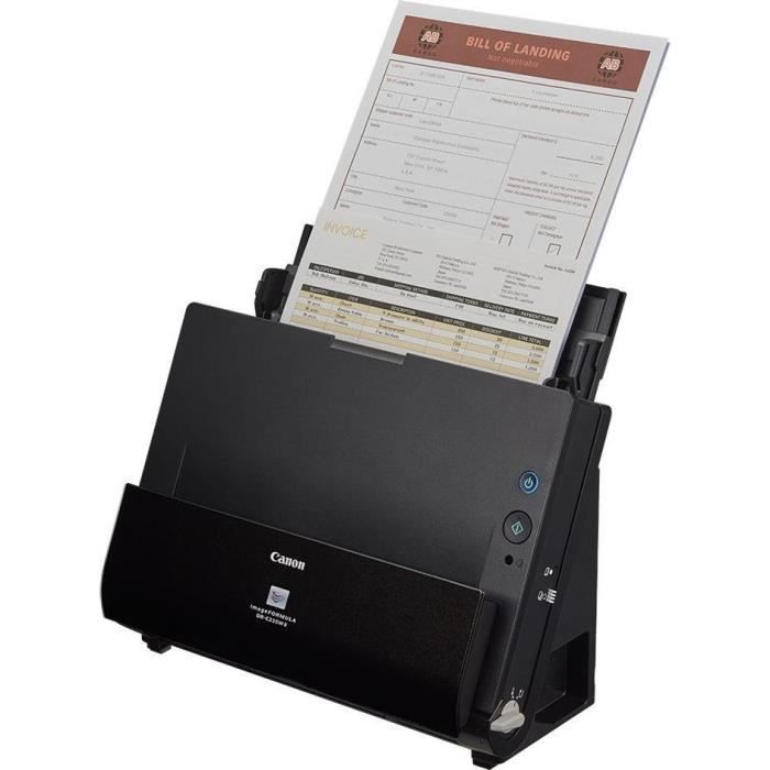 Scanner de documentos duplex CANON imageFORMULA DR-C225 II WiFi - Preto - 25 ppm - 600 dpi x 600 dpi