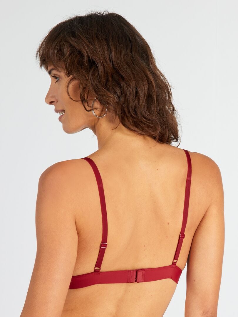 Sutiã Triângulo de Renda - VERMELHO