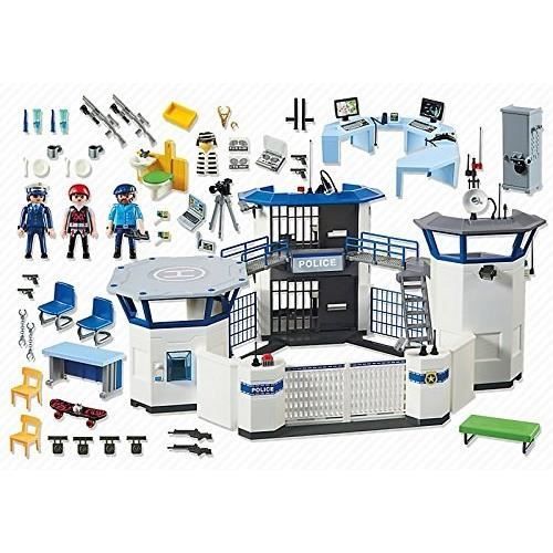 PLAYMOBIL 6919 Police Station with Jail, City Action, Police Officers, Ages 4+