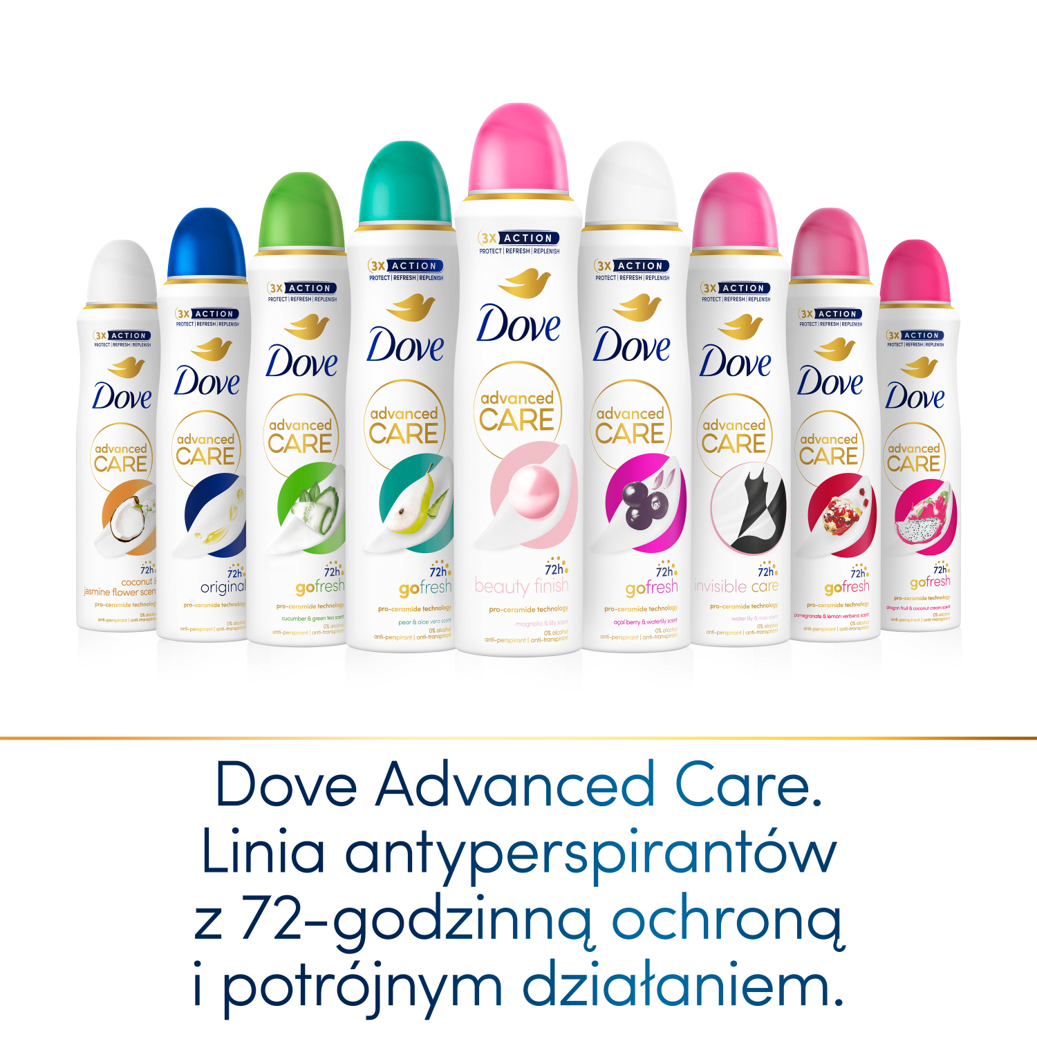 „Dove Advanced Care“ – magnolijų ir lelijų kvapo priemonė