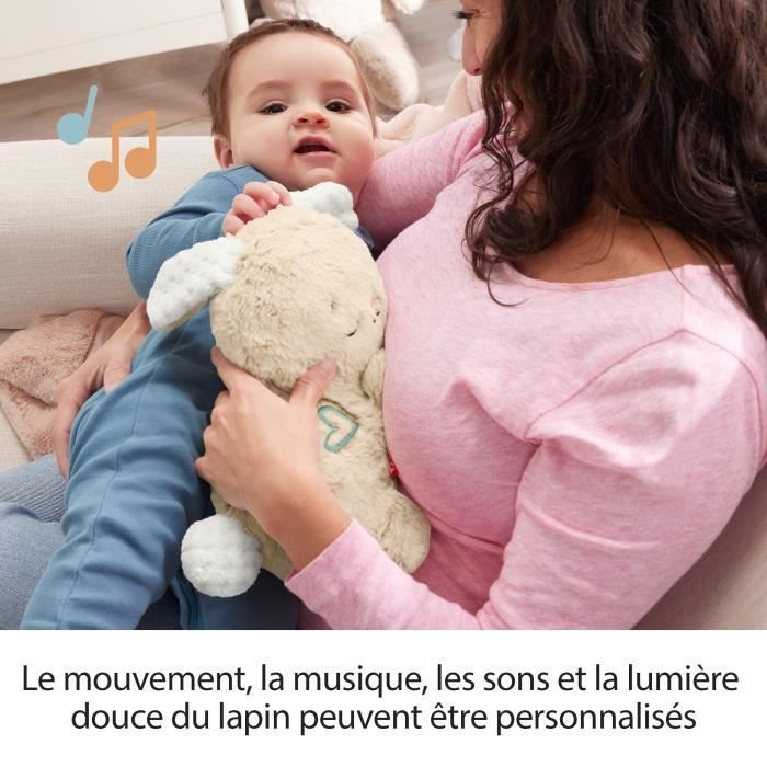 Fisher-Price Meu Coelhinho Fofinho - Pelúcia com Luz Noturna - Brinquedo Educativo Infantil - HXG97