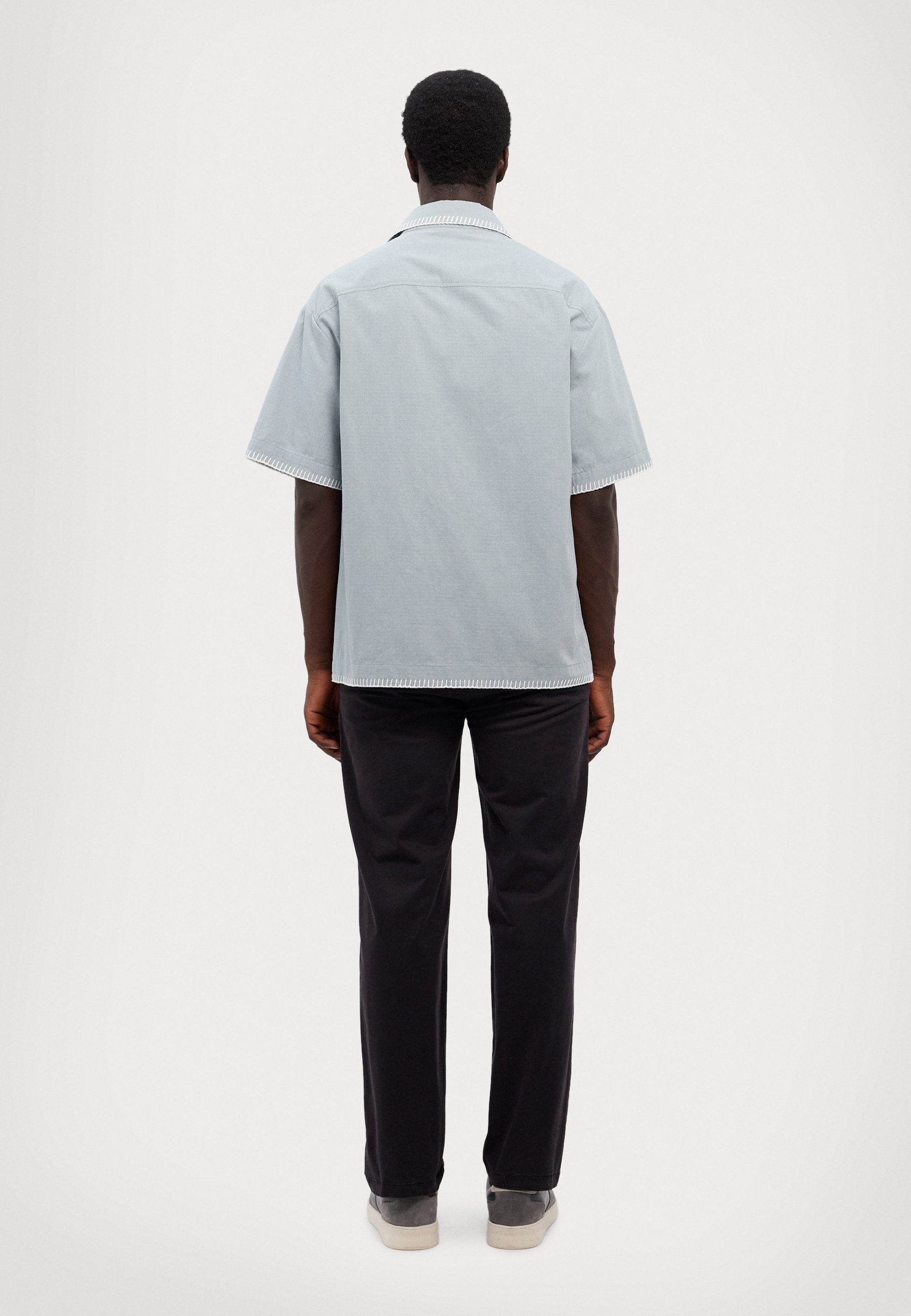 Holzweiler PIER SHIRT MET KORTE MOUWEN - Shirt - blauw