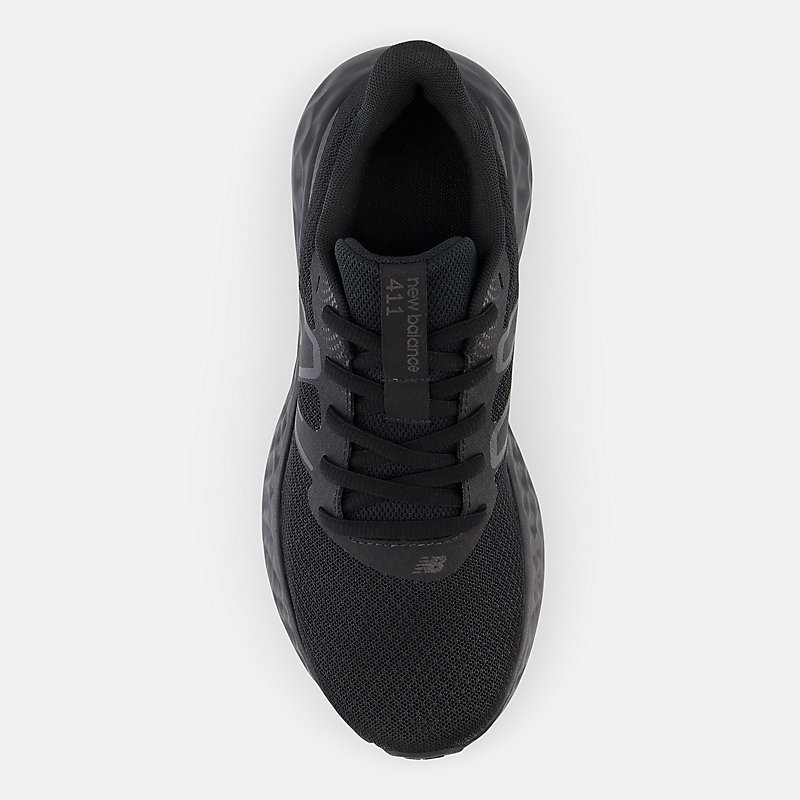 411v3 feminino - preto com acabamento metálico preto