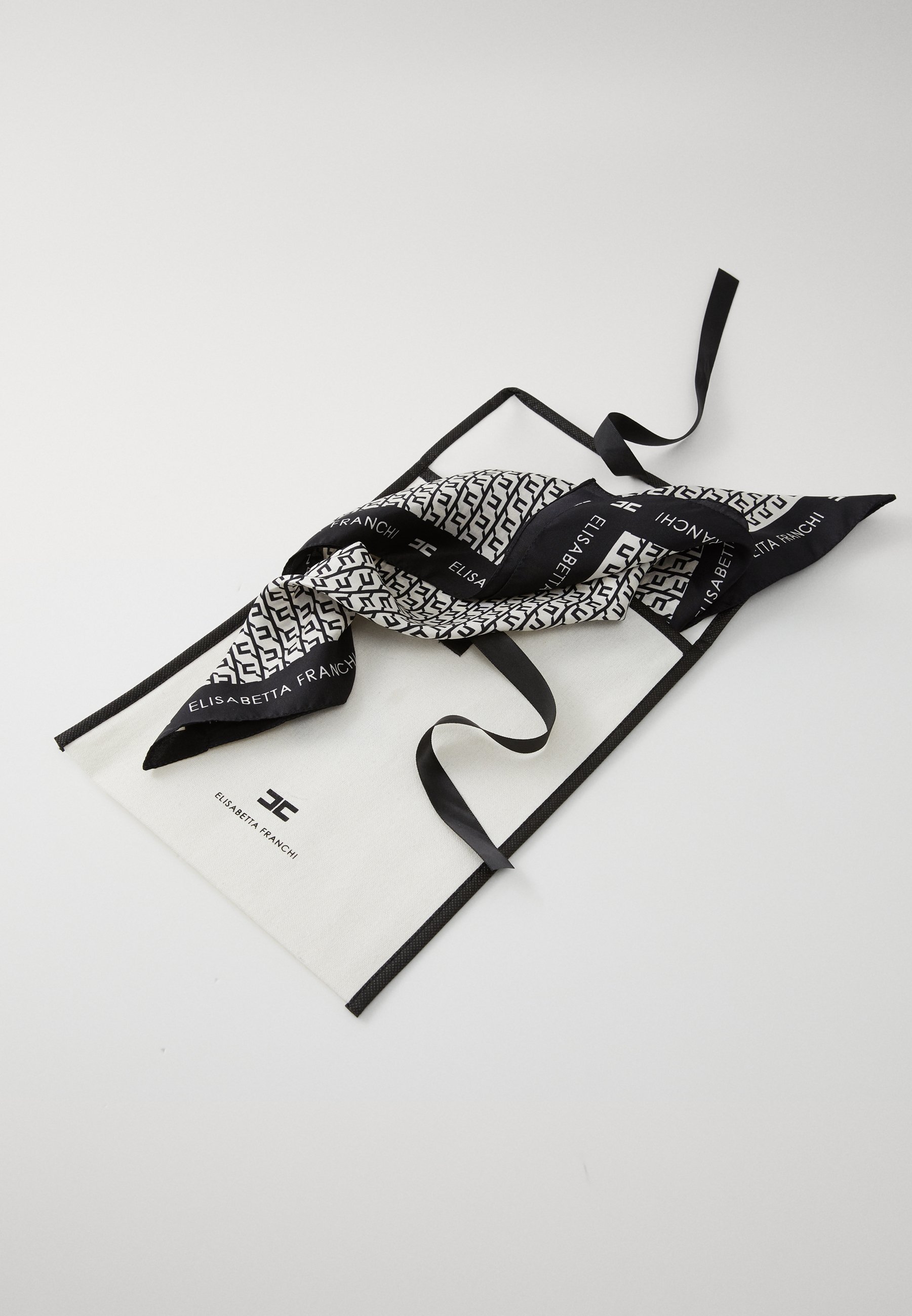 Elisabetta Franchi DAMEN-FOULARD – Foulard – Milch/Nero