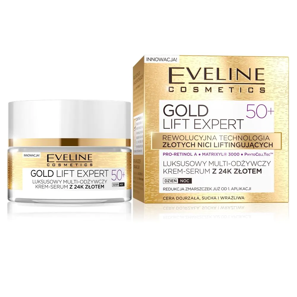 Eveline Gold Lift Expert Krem do twarzy 50+ Dzień/Noc