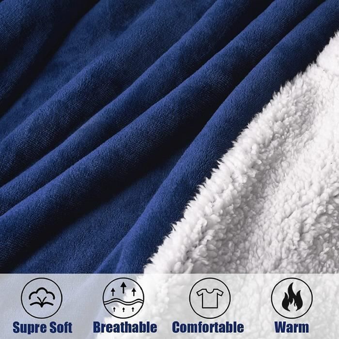 Sudadera con capucha a cuadros - Sudadera con capucha y cremallera súper suave y cómoda - Bolsillos grandes - Bata de franela cálida
