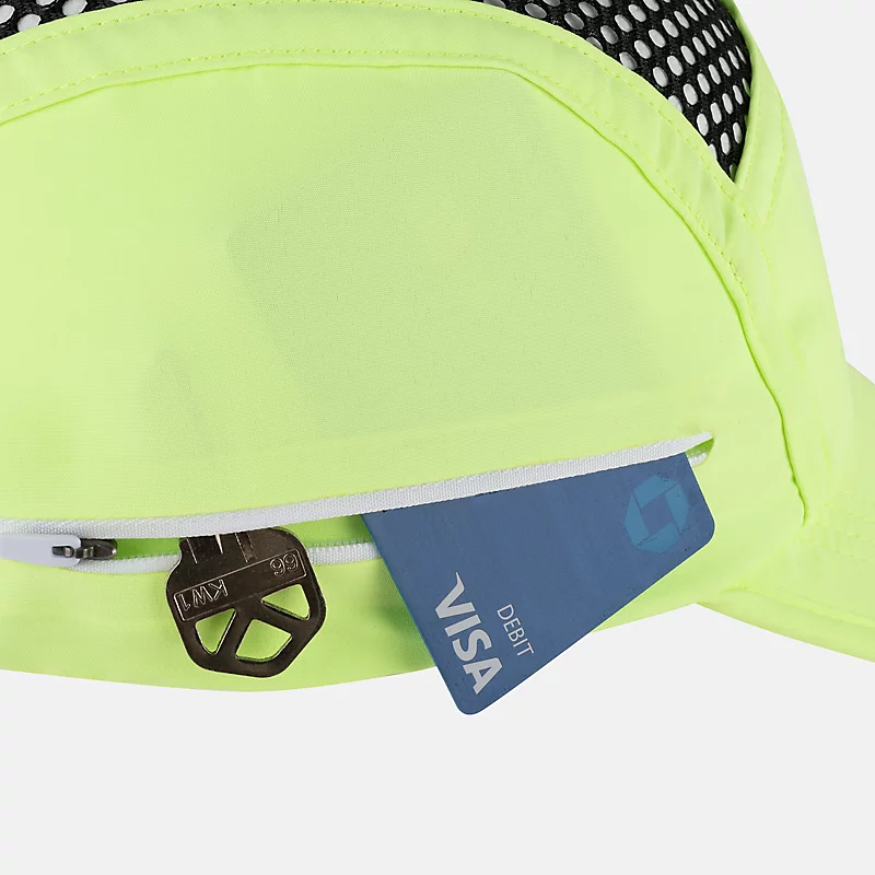 Șapcă de alergare unisex Stash – BLEACHED LIME GLO