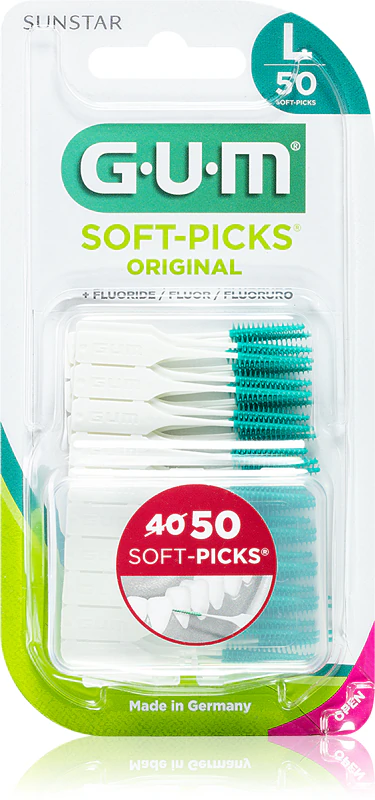 Palitos de dente grandes originais GUM Soft-Picks