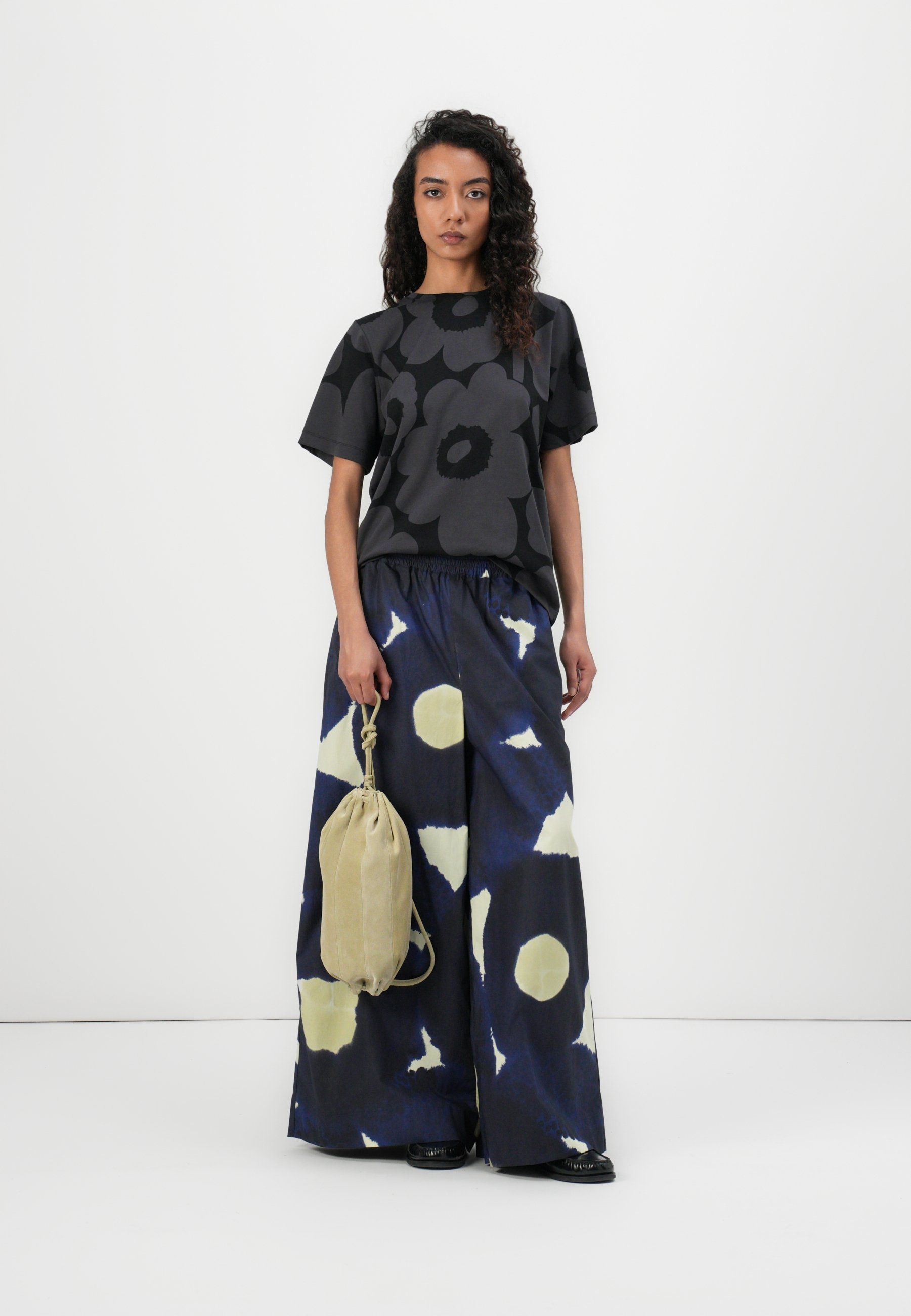 Marimekko TUNNIT UNIKKO - T-shirt print - zwart/donkergrijs