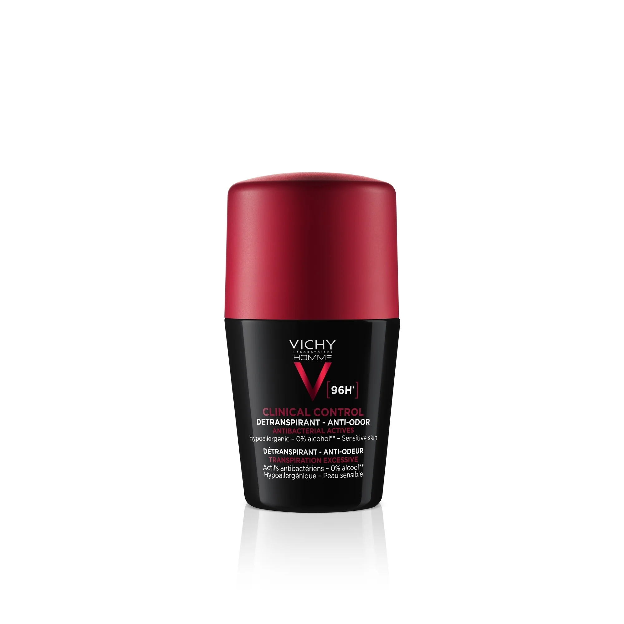 Vichy Homme Homme Clinical Control Deodorante Roll -On 96H Anti -Traspirante No Alcool - Deodoranti