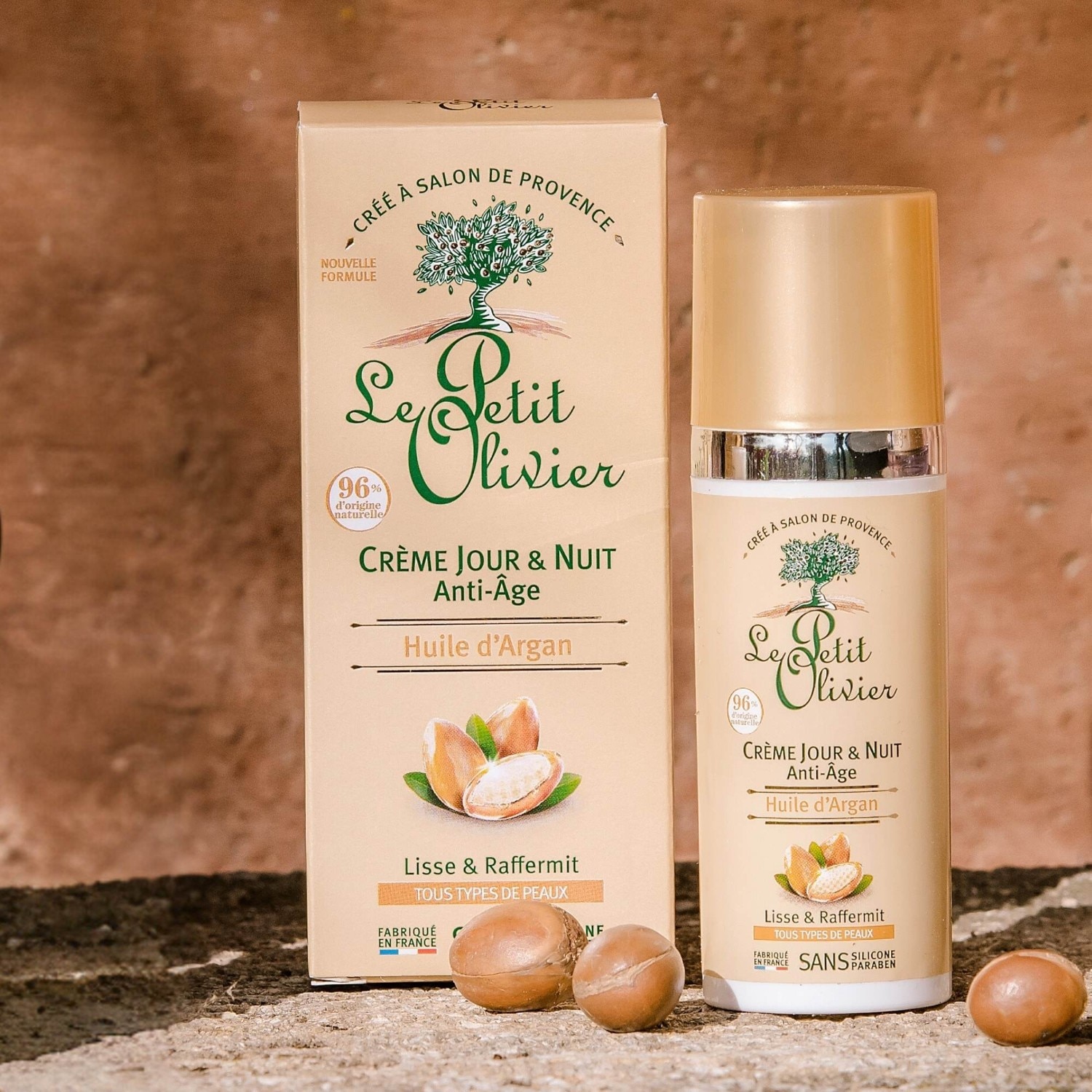 Le Petit Olivier Crème Jour & Nuit Anti-Âge Huile d'Argan