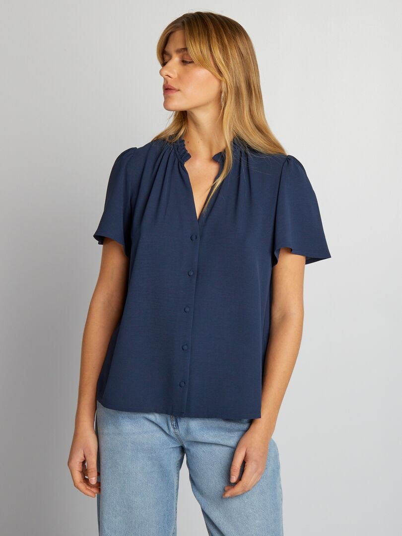 Blusa macia - Azul marinho