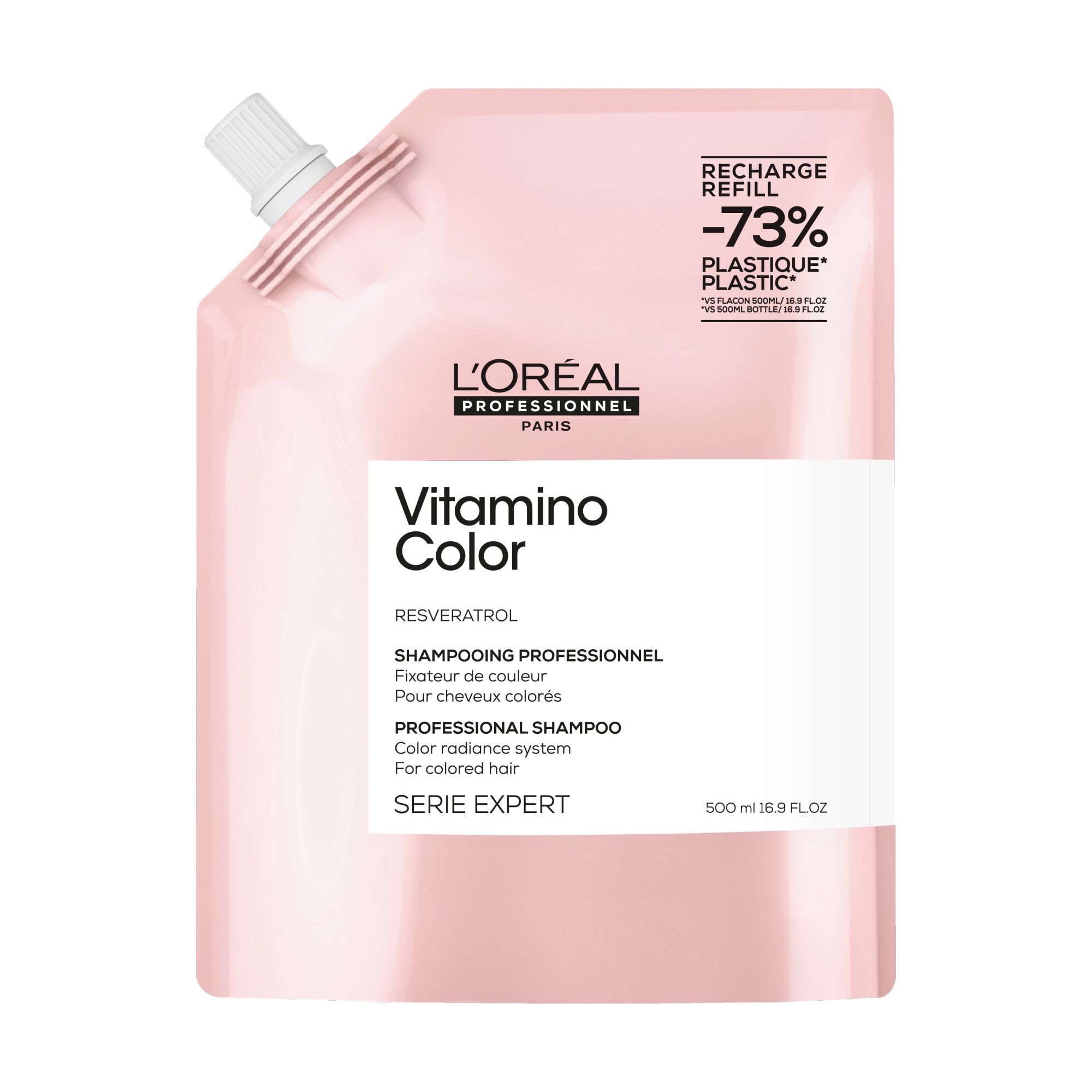 Serie Expert Vitamino Color Recharge šampon z resveratrolom za barvane lase Šamponi za salone