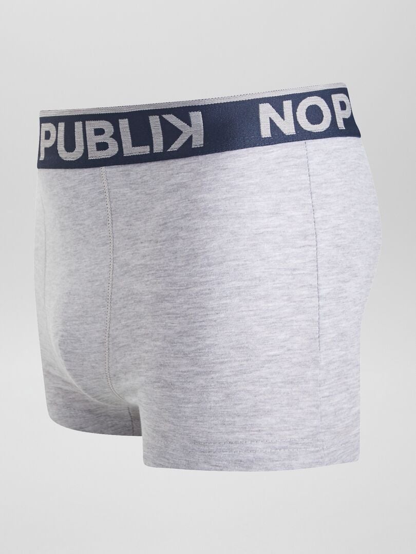 Set van 3 'No Publik' boxershorts - ROZE