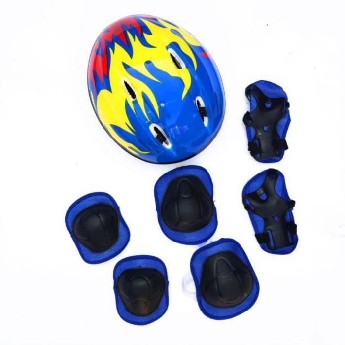 Children's bicycle helmet for ages 3 to 10 years - Neutral Brand - 7pcs Blue[C]
