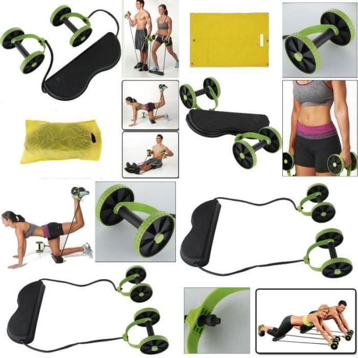 Abdominal Trainer 5 Strength Scooter Fitness AB Wheel Bodyshaper - BonAchat