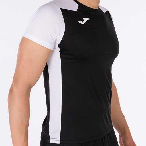 Camiseta Manga Corta Joma Record II Negro Blanco