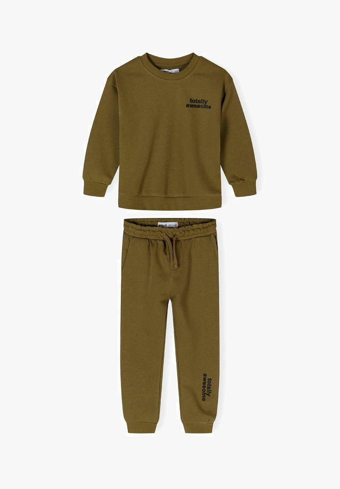 Completo MAGLIA GIROCOLLO E PANTALONI DA JOGGING MINOTI - Tuta - ocra