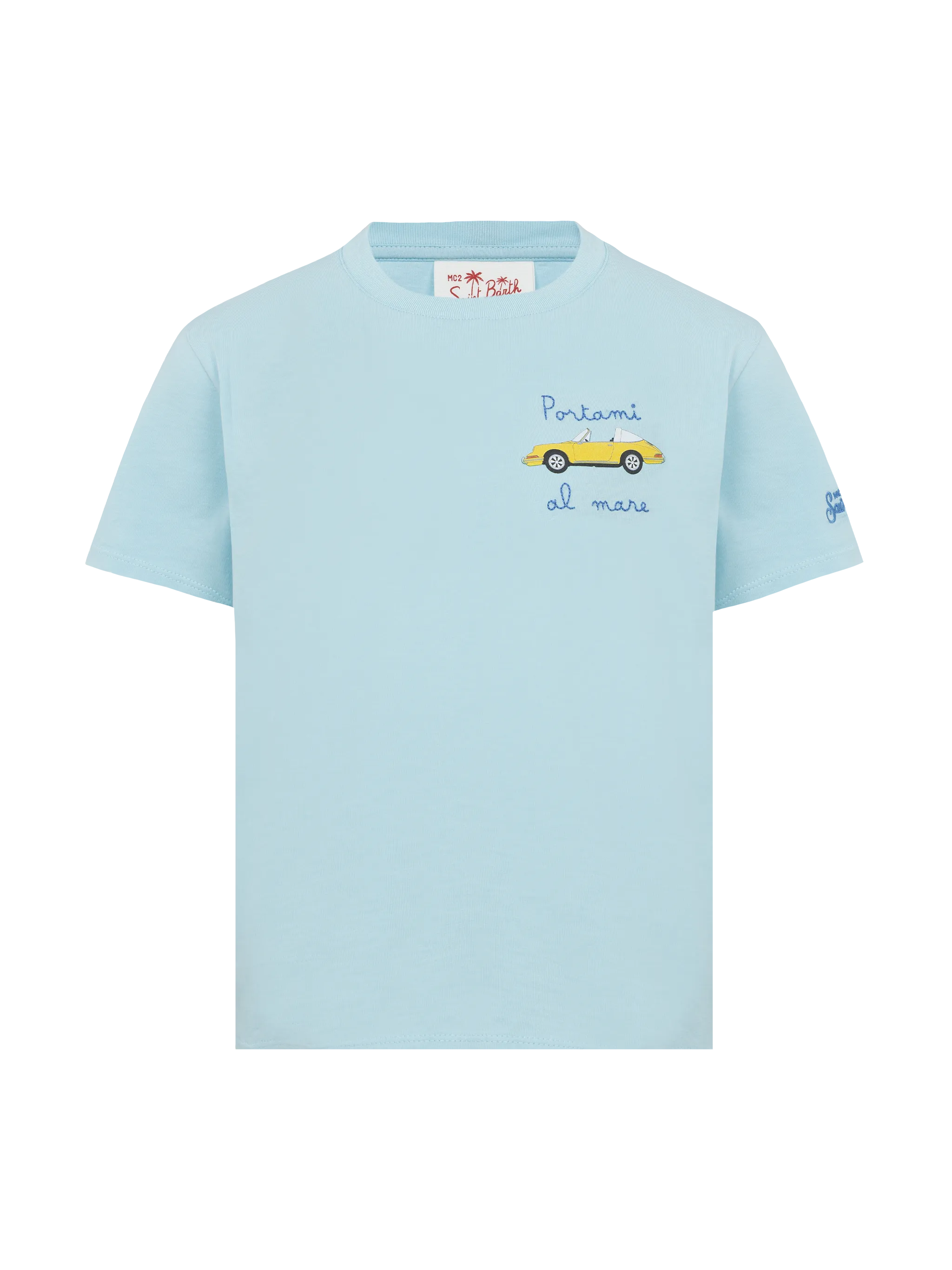 Katoenen T-shirt met borduursel 