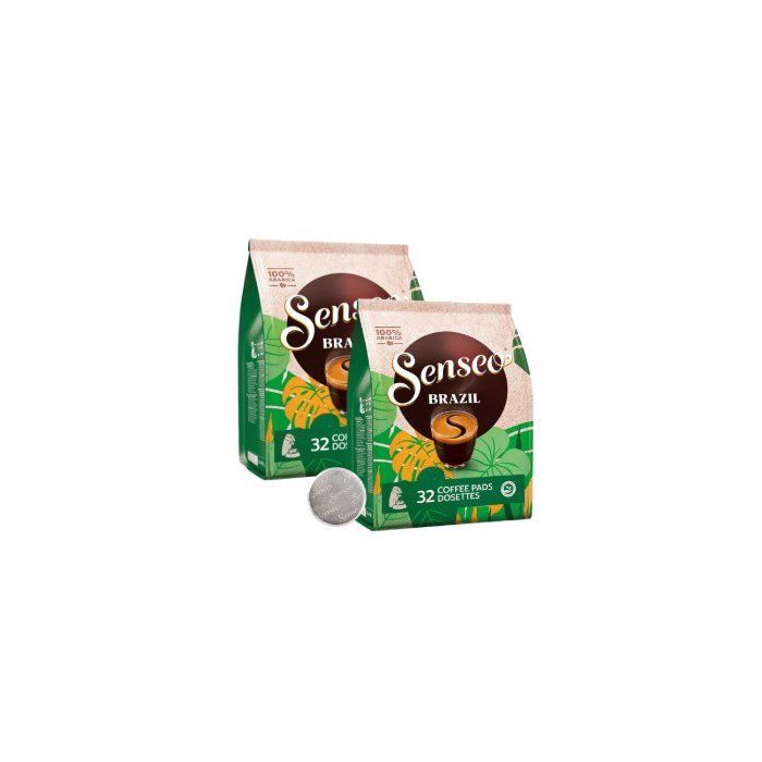 Cafetera de cápsulas - PHILIPS - SENSEO - HD6553/71 - Original - Gris + 2 paquetes de 32 cápsulas - Espresso Brasil