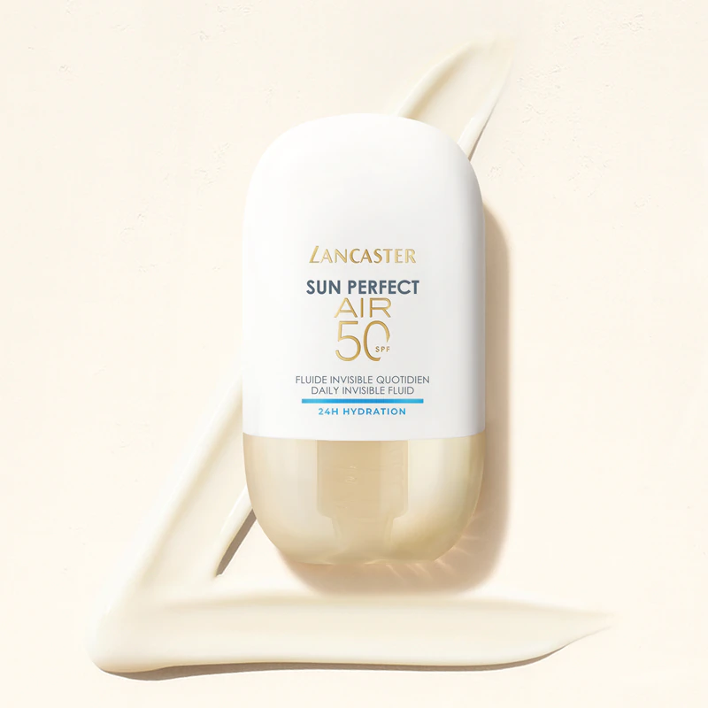 Lancaster Sun Perfect Air 50 Fluido Protetor Hidratante Ultraleve 24H para Pele Seca e Muito Seca