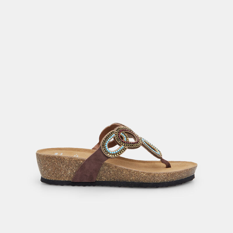 Damflip-flops med strass