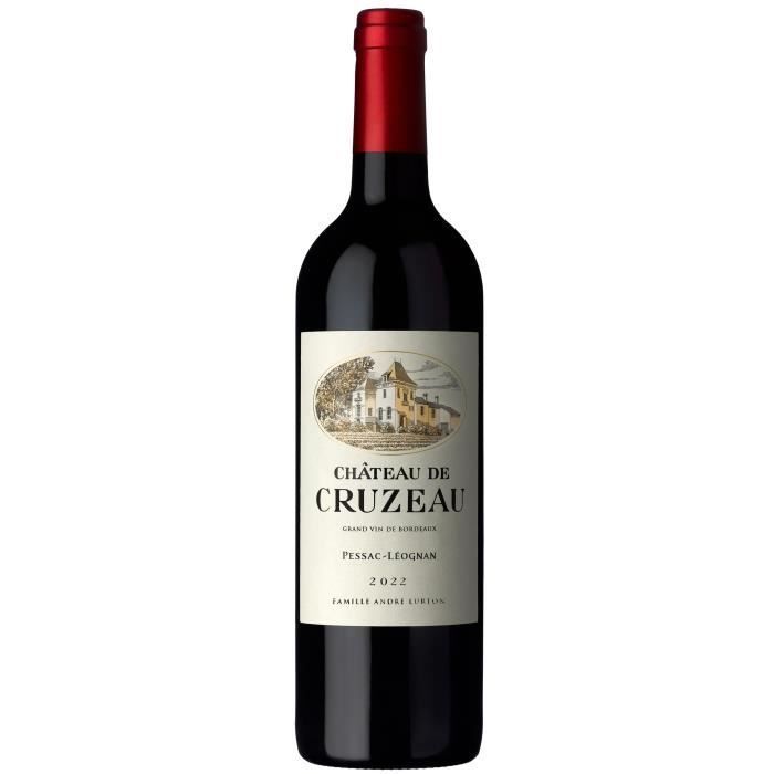 Château de Cruzeau 2022 Pessac-Léognan - Vin rouge de Bordeaux x6