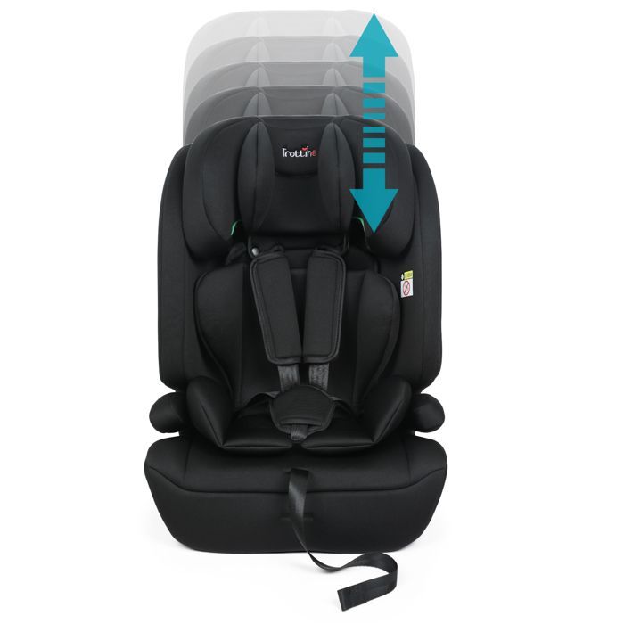 TROTTINE Siège auto rehausseur i-size longue durée 76-150 cm YORK Shadow