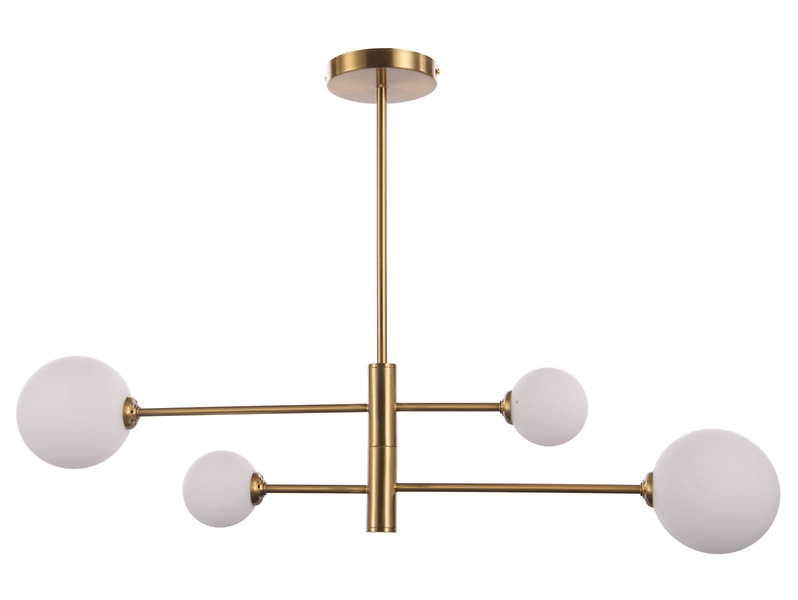 Lampa wisząca Dorado 4-punktowa metalowa złota