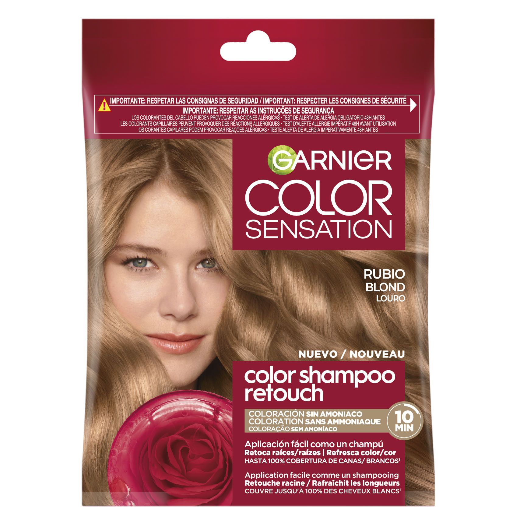 Color Sensation barvni šampon za retuširanje poltrajne barve za lase brez amoniaka Barvne kopeli