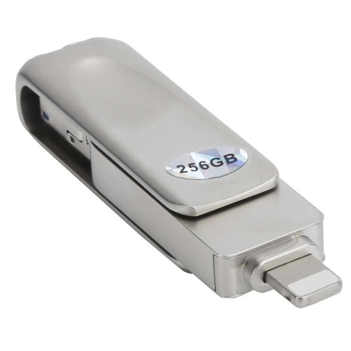 Unidad flash USB 3 en 1 de 256 GB - Tbest - Unidad flash USB para teléfono OTG - Memoria flash - USB