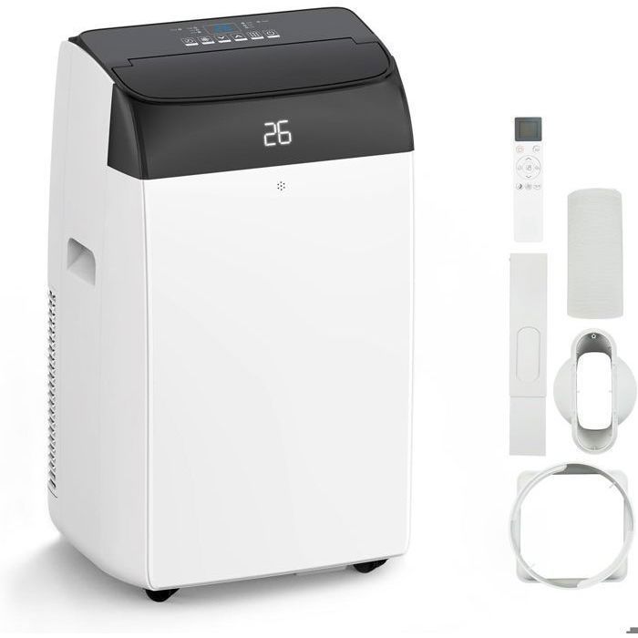 Climatiseur mobile - 12000 BTU - Déshumidificateur - Silencieux
