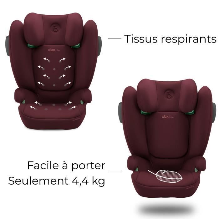 Silla de coche Cybex Solution B3 i-Fix - De 3 a 12 años - De 15 a 50 kg - De 100 a 150 cm - Roja