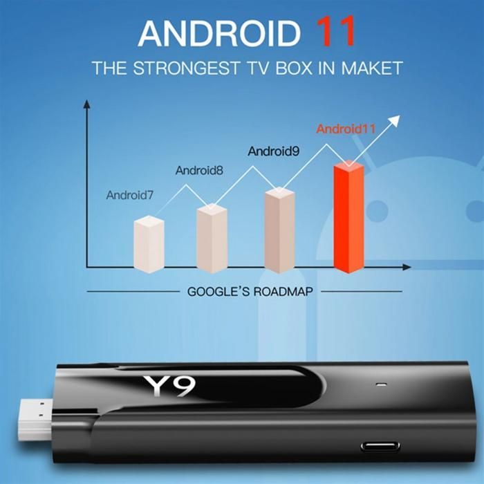 TV Stick - SODIAL - M98 Y9 - Android 11 - 4K - WiFi de doble banda