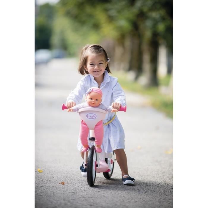 Balance bike - SMOBY - Corolle - Pink - 2 wheels - Integrated doll carrier
