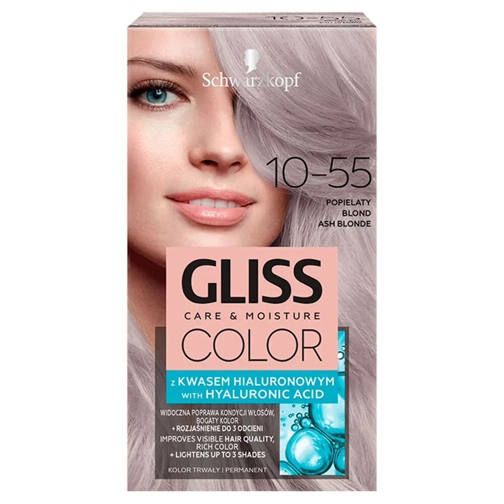 Gliss Color Farba do włosów, 10-55 AshBlonde