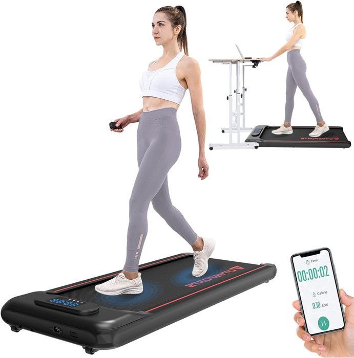CITYSPORTS WP8 Electric Treadmill, Walking Pad/440W/Speed 1.0-6.0km/h/APP/LED Screen/Dimensions 1249*526*116 mm