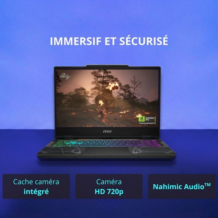 PC Portable Gamer - MSI - Cyborg 15 B13WEKG-618XFR - FreeDOS - 15,6