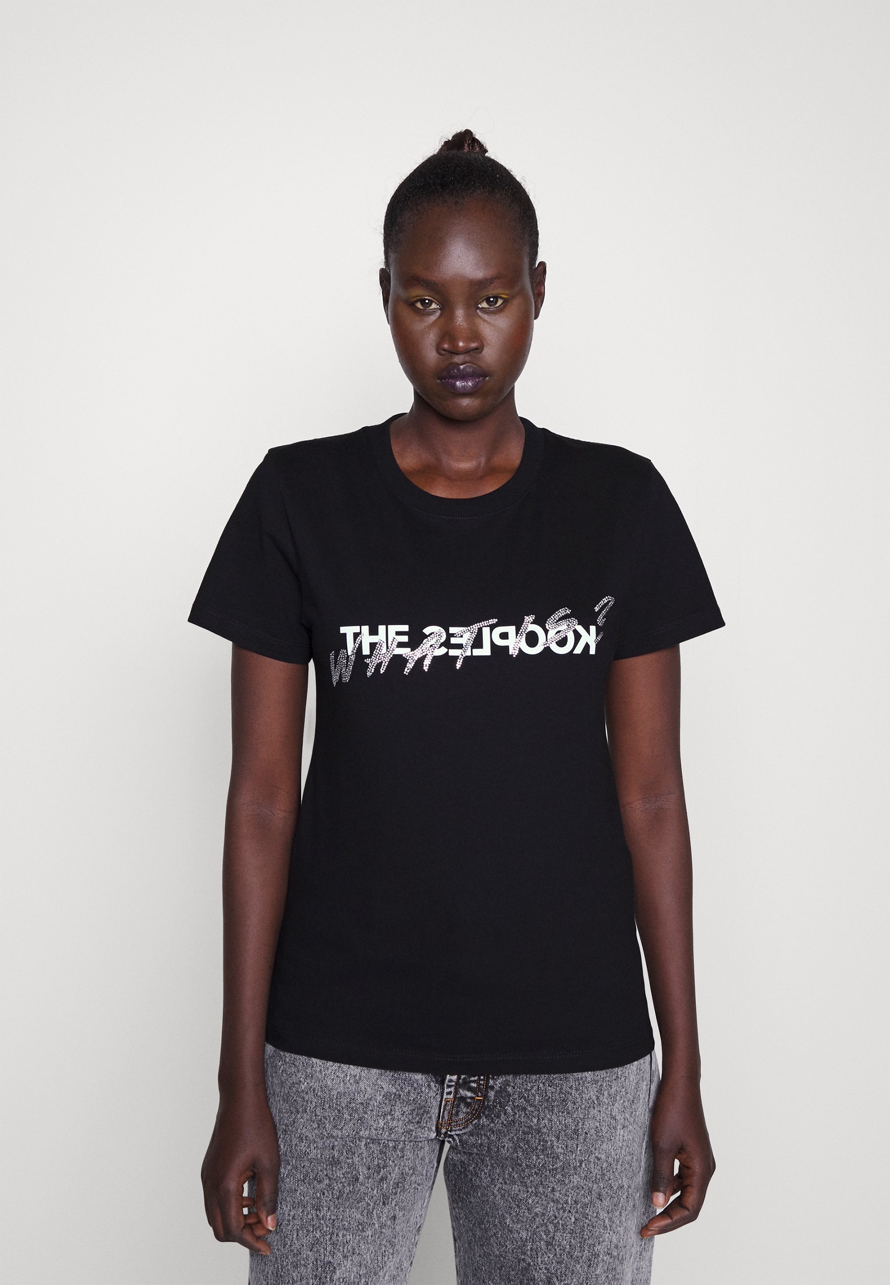 Het Kooples T-shirt met print - zwart