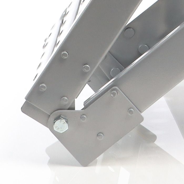 XPOtool Lot de 2x Rampe d’accès articulée – 2-fois pliable – 195,5 x 230 x 100 mm – capacité max. 800 kg – en Acier – Rampe de charg