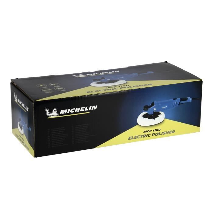 Lucidatrice professionale 230V - 1100W - MICHELIN - Disco: 180 mm - Velocità di rotazione: 600-3000 giri/min - Avviamento graduale - Schermo LCD