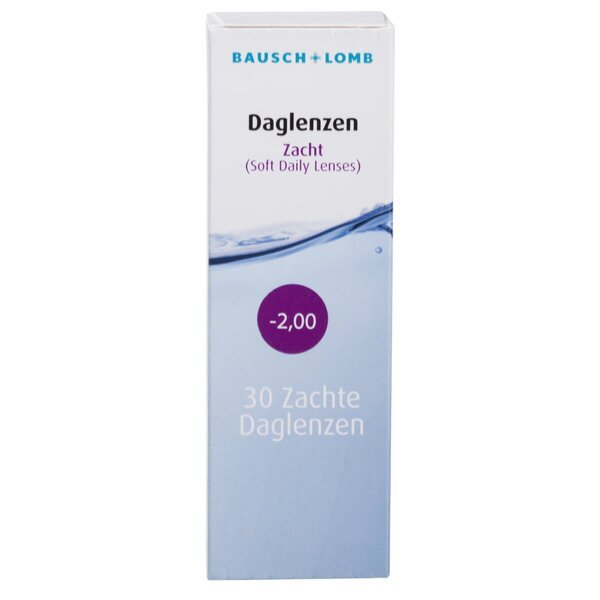 Bausch + Lomb -2.00 Meka dnevna kontaktna sočiva<br>Medicinski proizvod - 30 komada